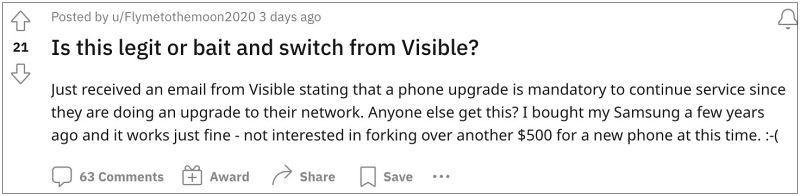 Visible+ Network new phone