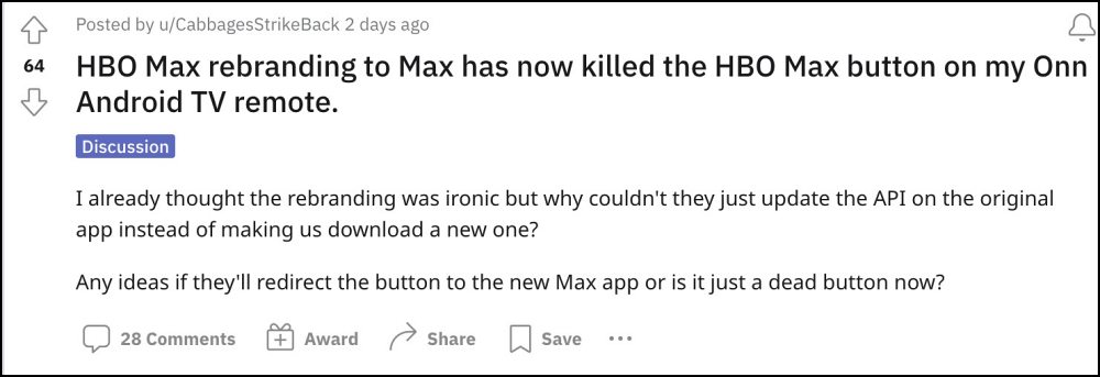 HBO Max Android TV Remote