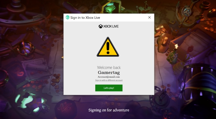 Вход в Xbox Live не работает в Steam