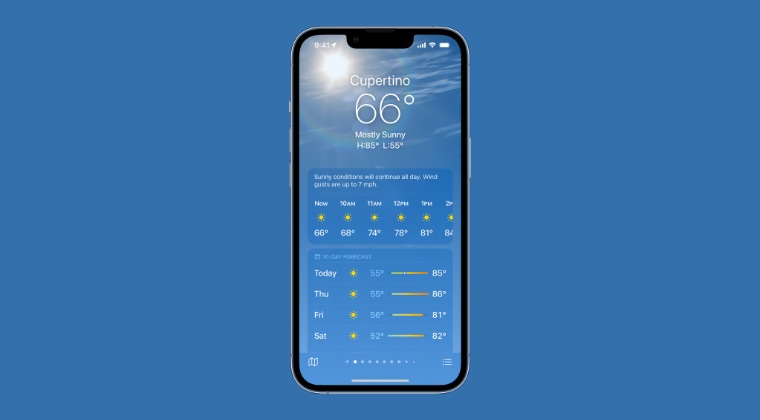 ads in apple weather app