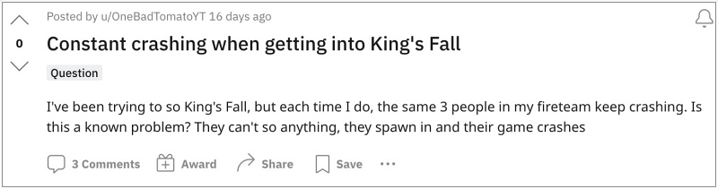 Kings Fall Raid Crashing Destiny 2