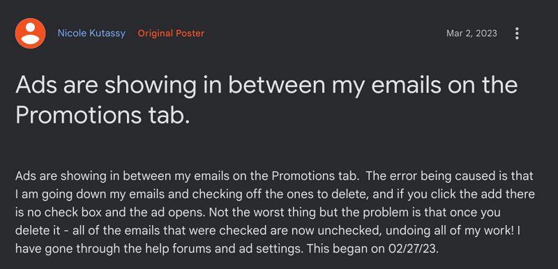 disable ads gmail