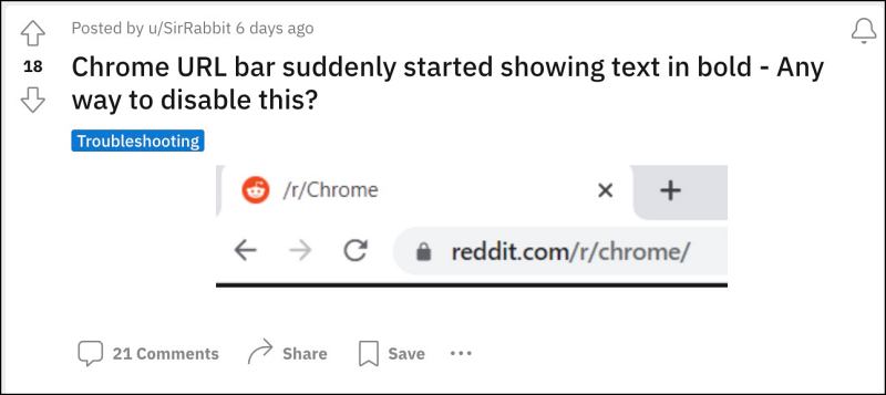 Disable New Chrome Search Bar