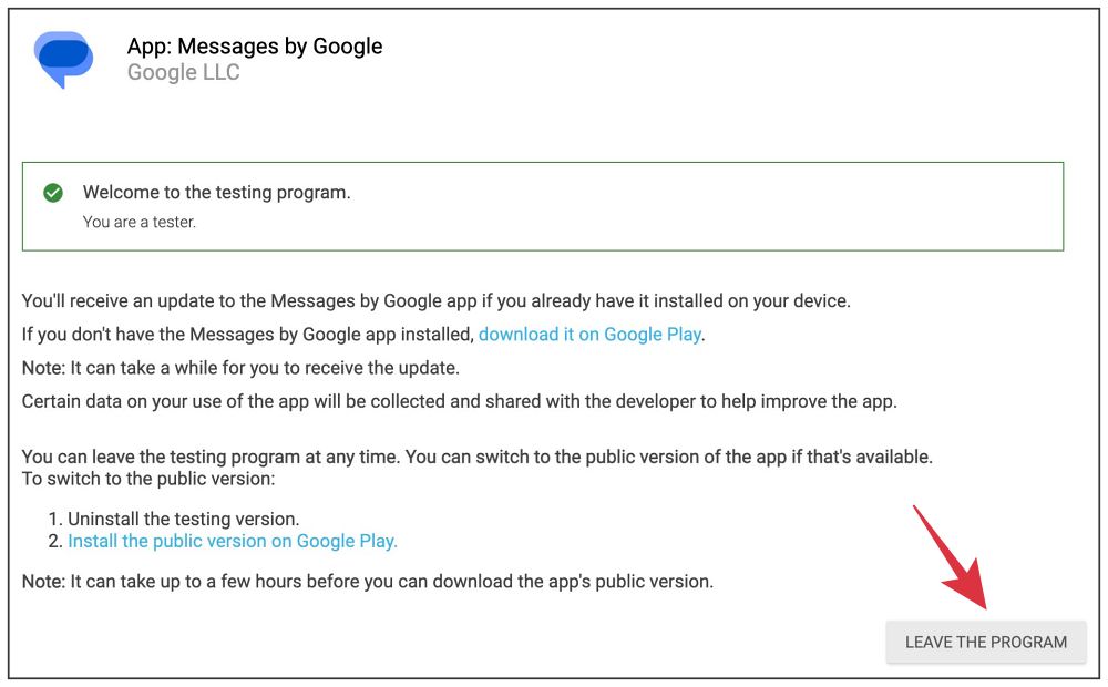 Google Messages Crashing on Android 14