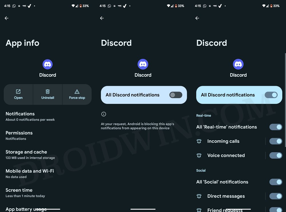 Discord notifications not working