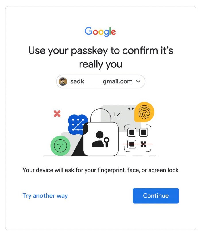 remove google passkeys