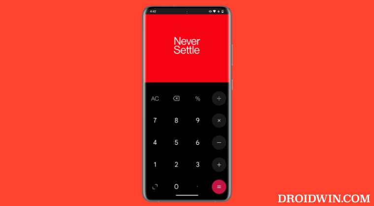 Install OnePlus Calculator Never Settle