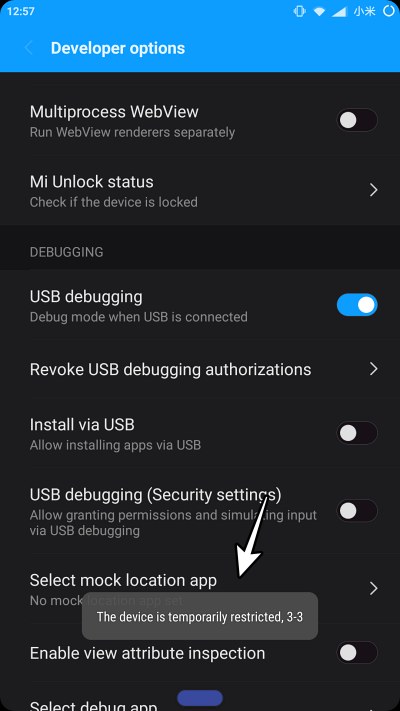 Xiaomi The device is temporarily restricted 3-3