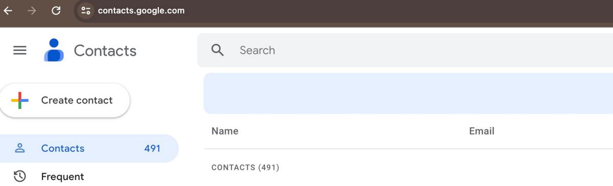 Contacts Missing from Google Contacts