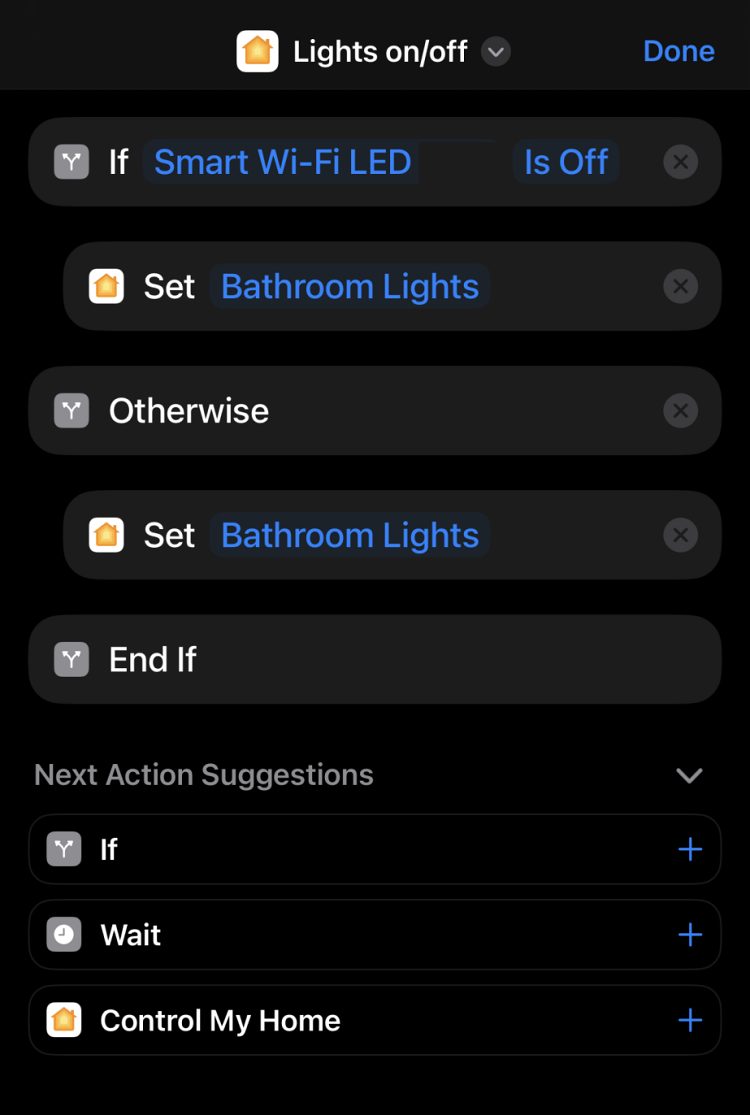 Create Apple HomeKit Shortcut to Turn Lights On