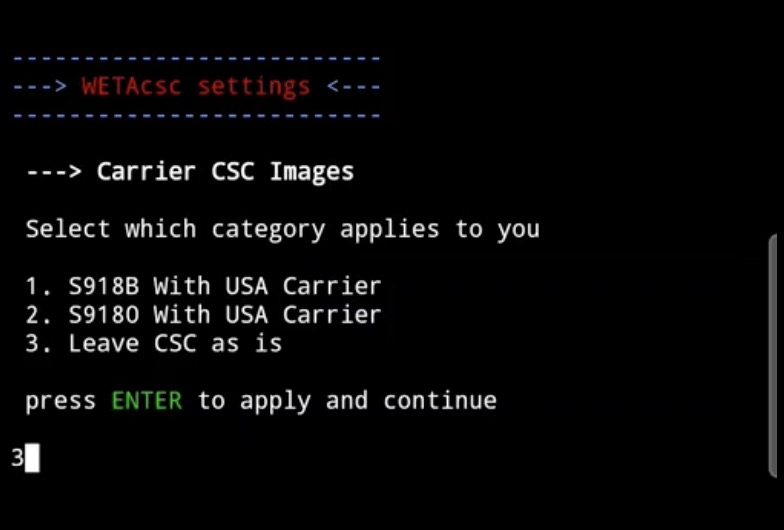 Измените CSC на оператора связи США на Galaxy S23 Ultra