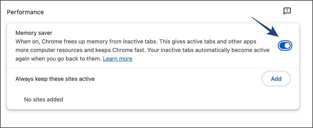 Put Inactive Tabs to Sleep in Chrome