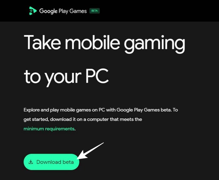 Google Play Games Windows