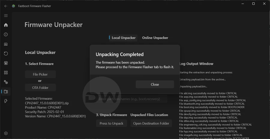 OnePlus Fastboot Firmware Flasher Tool