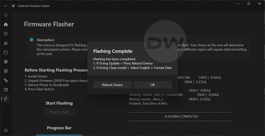 OnePlus Fastboot Firmware Flasher Tool