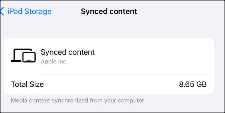 synced content ios 17