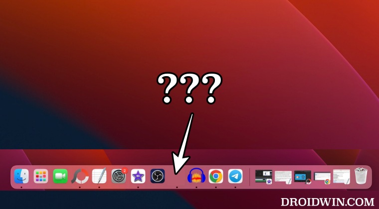 Неизвестное приложение в Dock на Mac