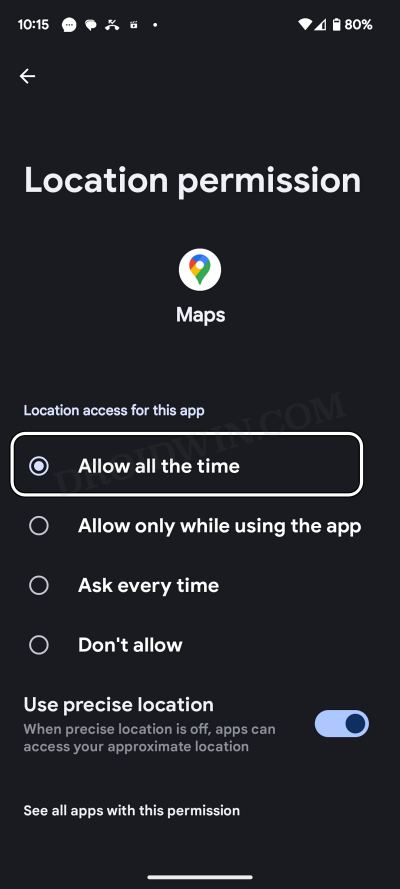 Compass Not Working on Android