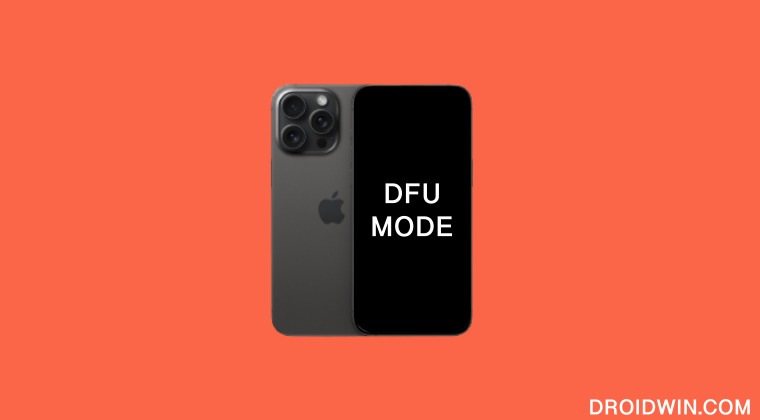 boot iphone 15 pro dfu mode
