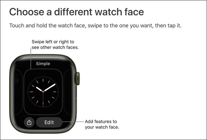 cannot swipe between watch faces on WatchOS 10