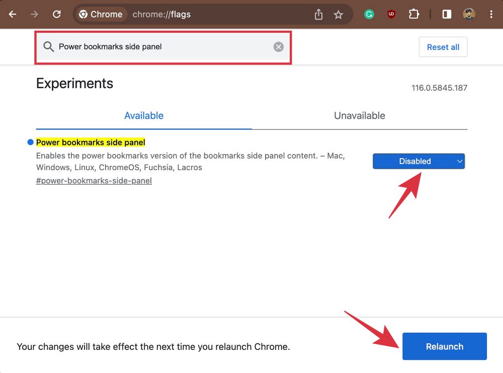 Remove Google Chrome All Bookmarks Folder