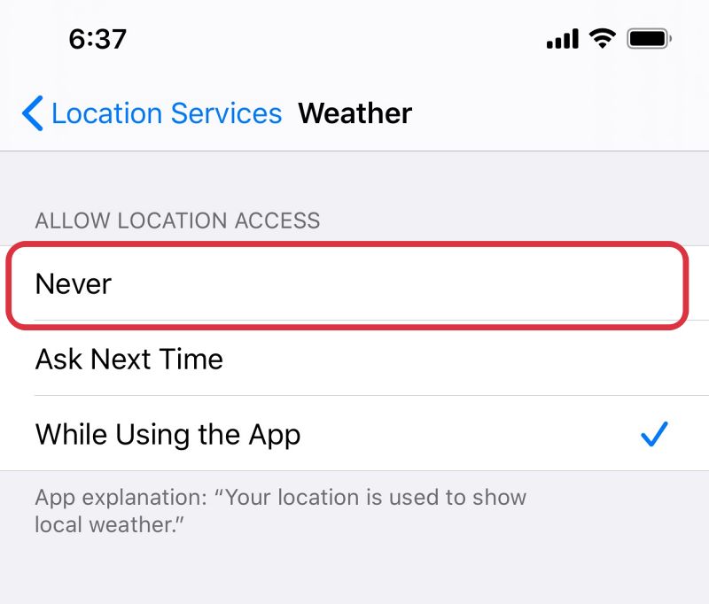 Apple Watch Weather Complication not working