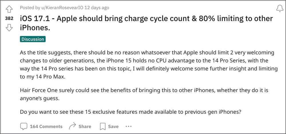 Check Charge Cycle Count on Older iPhones