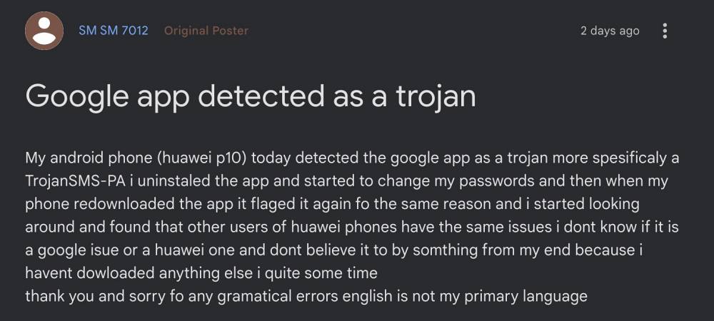 Google App Trojan