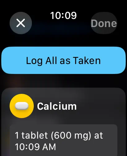 Medication App notification iOS 17