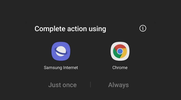 Chrome Complete Action Using
