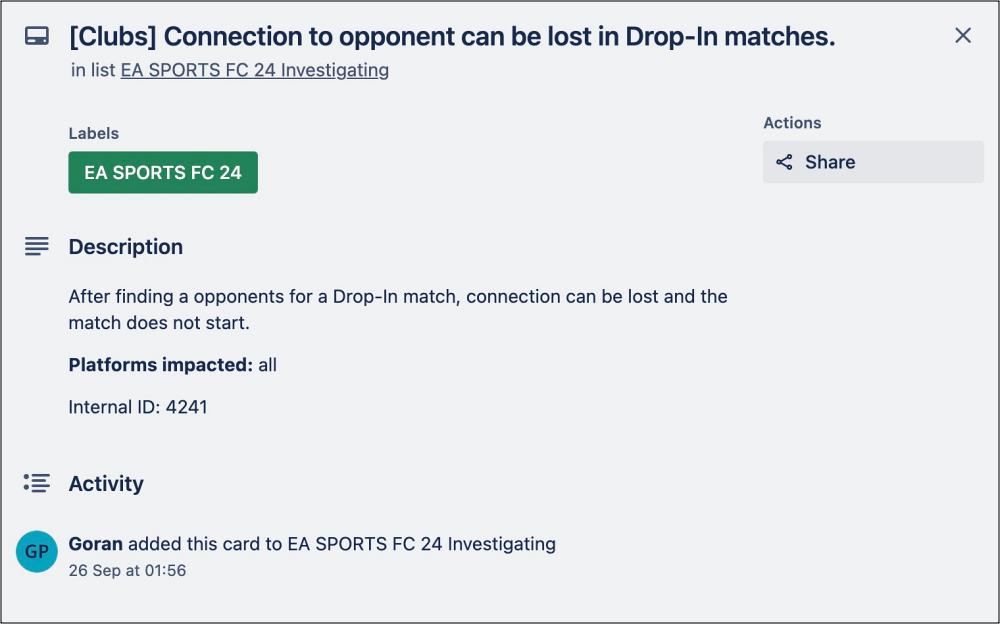 EA Sports FC 24 Cannot Find Drop In Matches