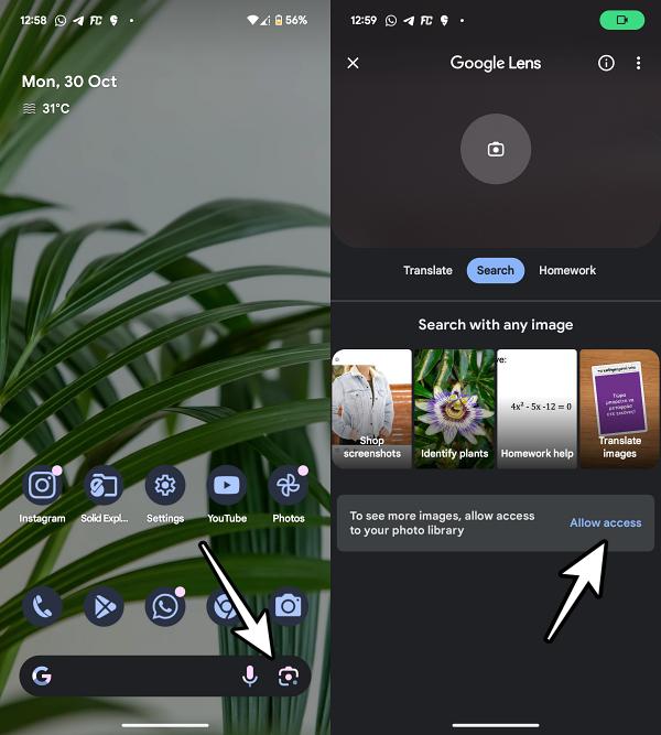 Google Lens Missing from Pixel Camera on Android 14