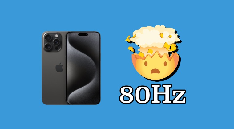 iphone 15 pro 80hz refresh rate