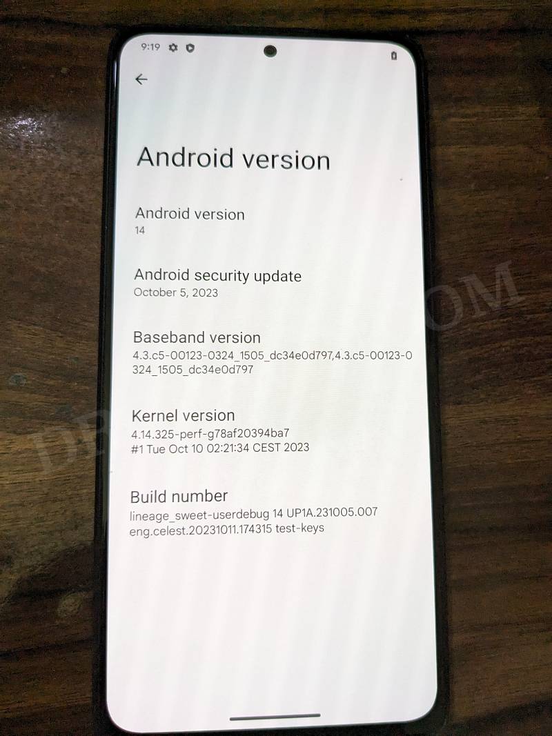 lineageos 21 android 14 redmi note 10 pro