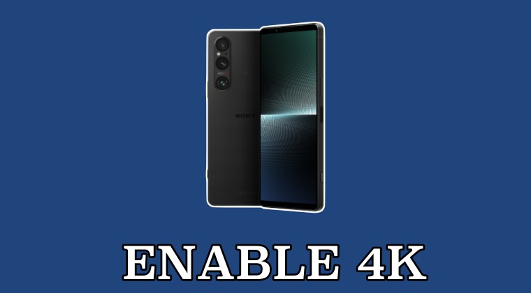enable 4k xperia 1 v