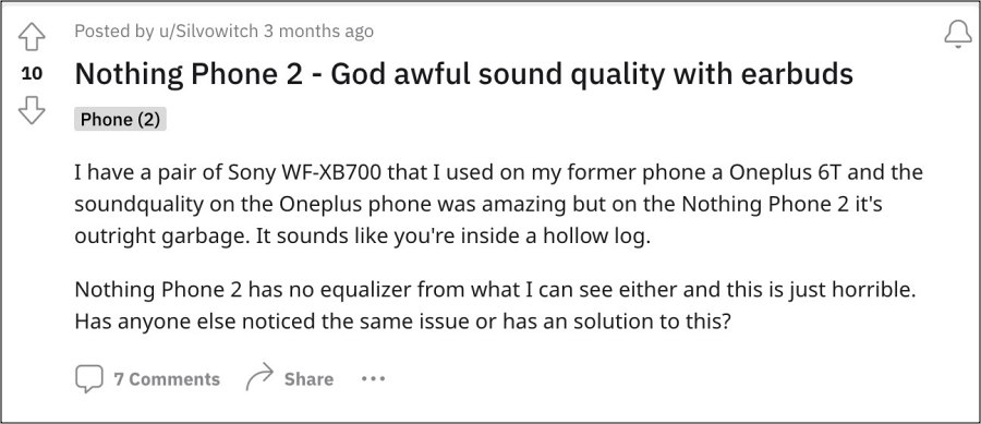 Улучшите качество звука на Nothing Phone 2