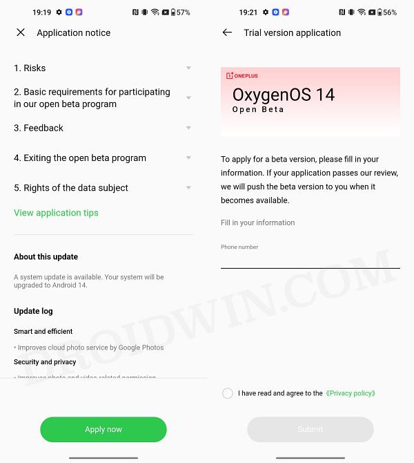 OnePlus 9 Pro OxygenOS 14 Android 14 Open Beta 1