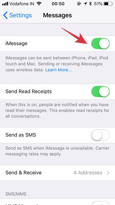 iOS 17 iMessage activation issue