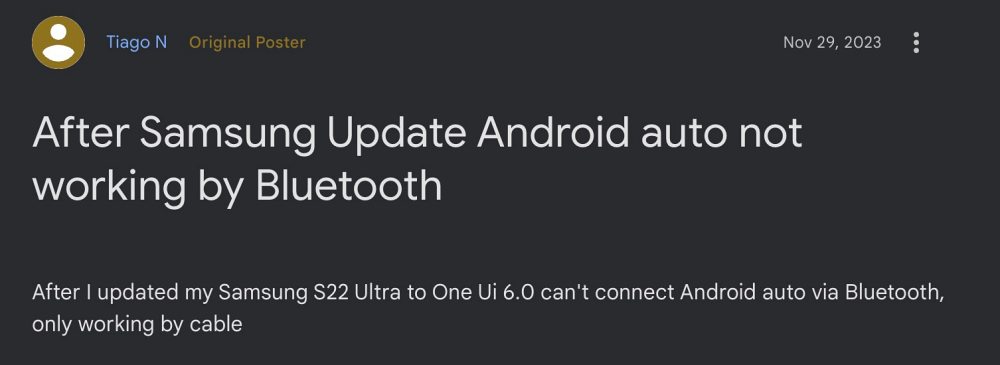 Android Auto не работает на One UI 6