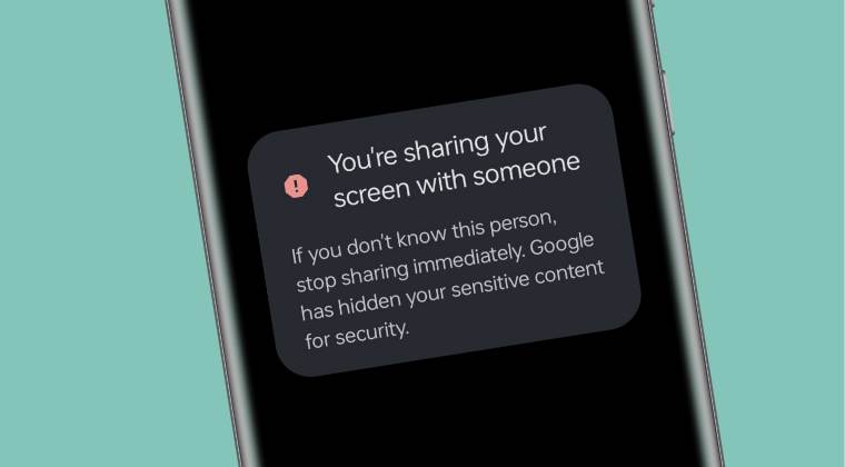 Google Messages You're sharing screen with someone