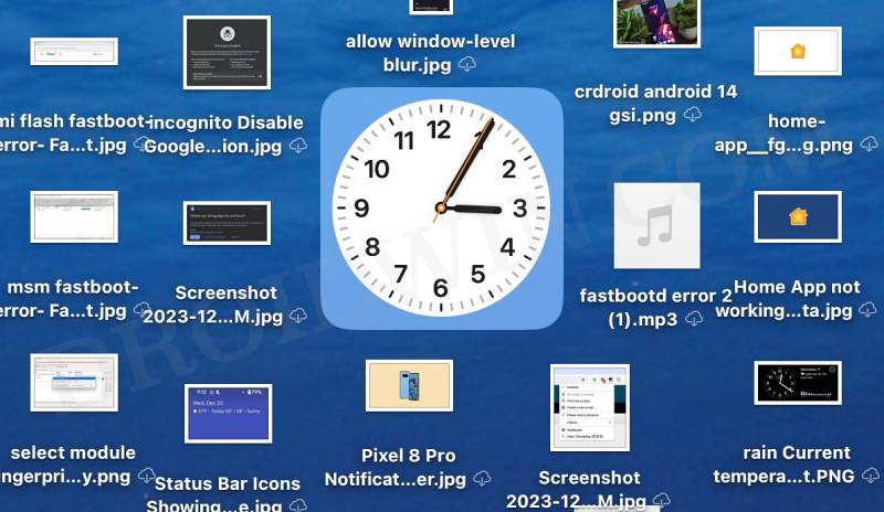 Widgets Overlapping Icons on Mac Desktop