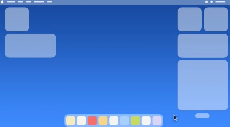 Widgets Overlapping Icons on Mac Desktop
