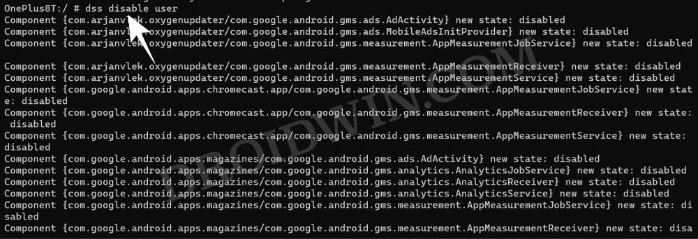Disable Analytics on Android