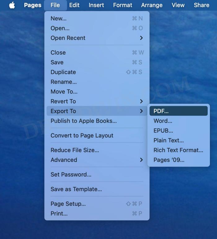 Cannot Change Print Orientation in Pages on Mac