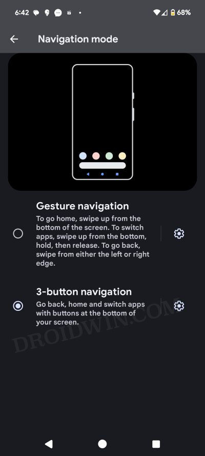 Навигация по жестам не работает с Android Auto