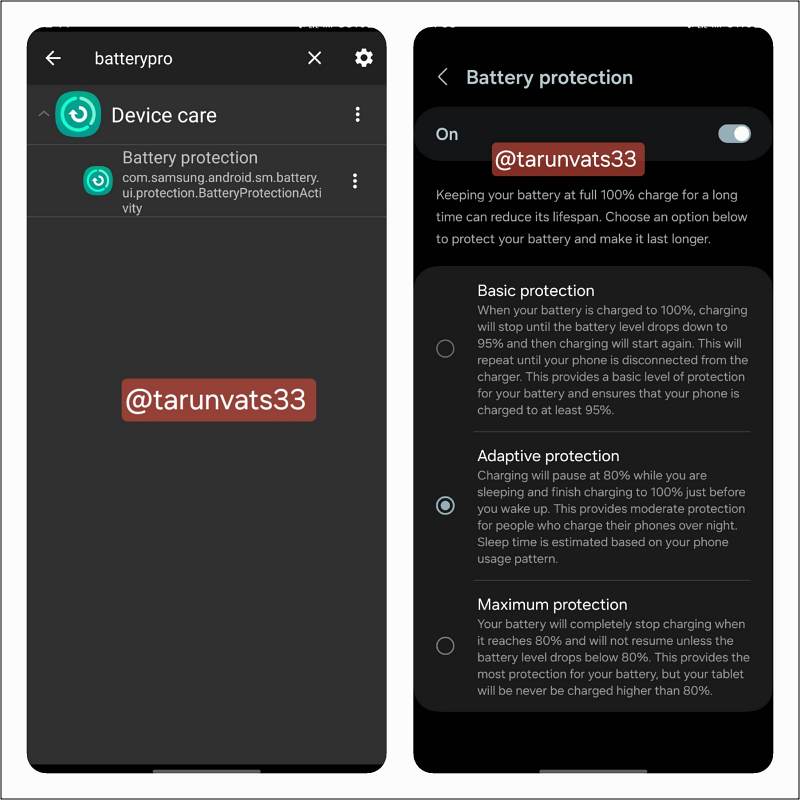 samsung battery protection one ui 6