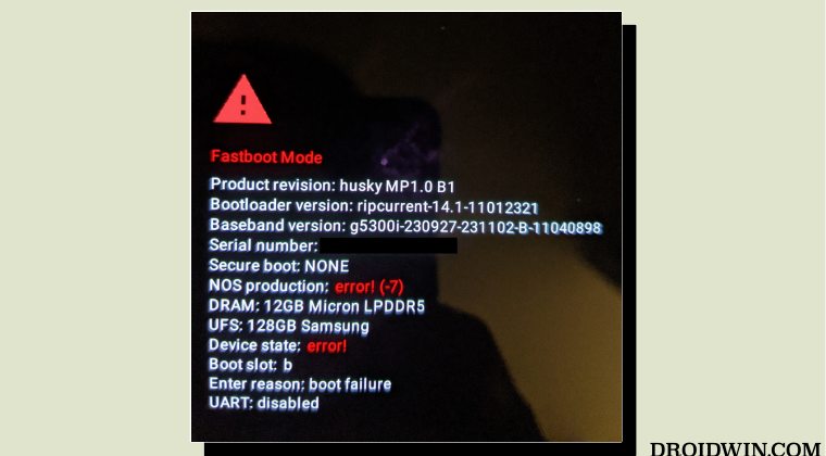 Fastboot Mode Device State Error