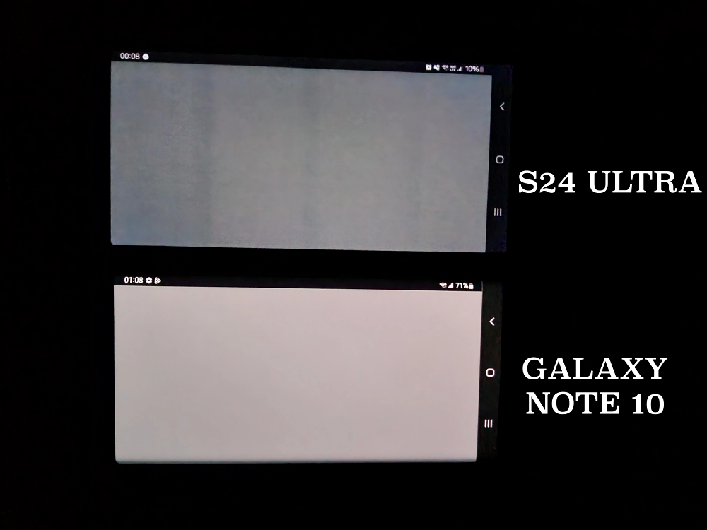 Galaxy S24 Ultra Grey Lines display
