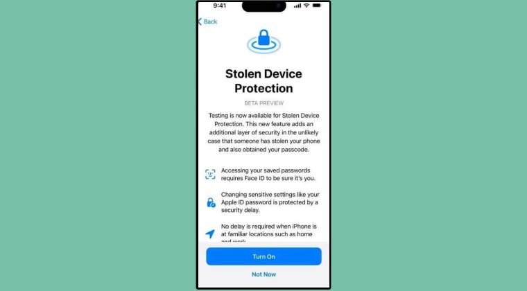 Stolen Device Protection Home