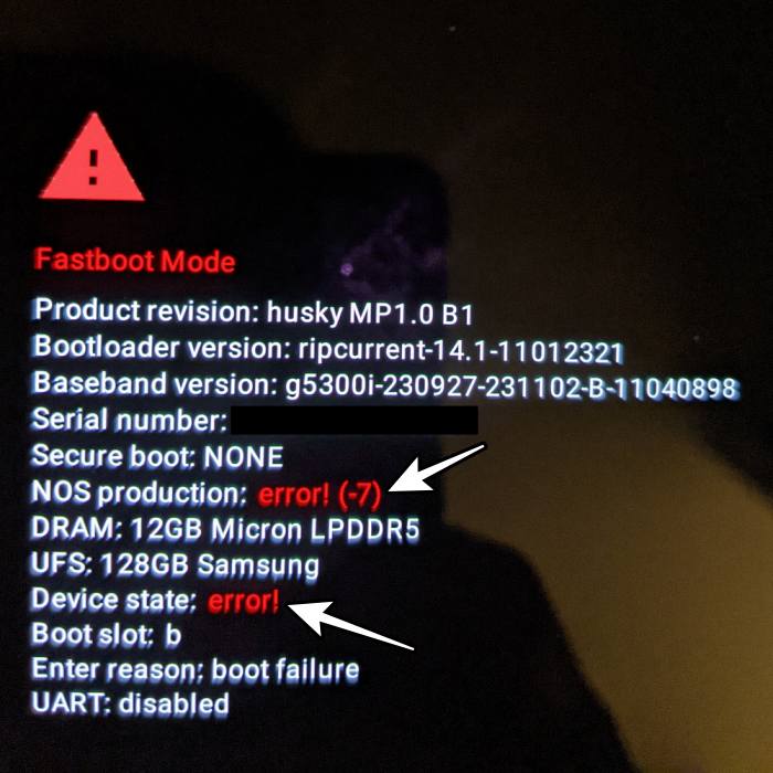 Fastboot Mode Device State Error